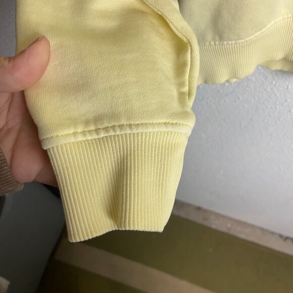 Quicksilver Size Small Cosmic Vibrations Boxy Crewneck Sweatshirt Butter Yellow - Picture 6 of 6